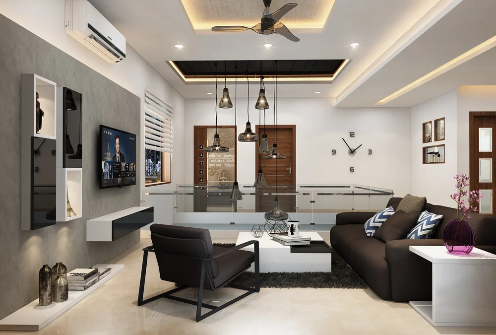 Modern service apartment design with premium detailing
